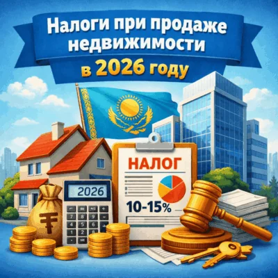 Налоги при продаже недвижимости в Казахстане в 2026 году